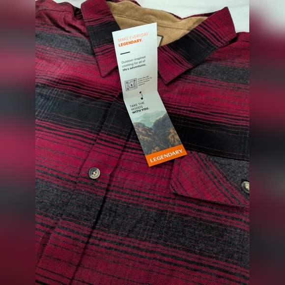 4XLT Men Flannel Shirt, Long Sleeve Button Down 100% Cotton - Picture 9 of 10